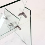 Rare design chair made entirely of tempered glass