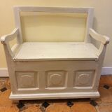 Wooden chest bench