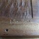 Vintage wooden serving tray signed Souron