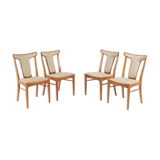 Set of 4 Swedish chairs by Axel Larsson for Bodafors 1960