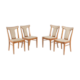 Set of 4 Swedish chairs by Axel Larsson for Bodafors 1960