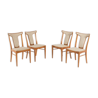 Set of 4 Swedish chairs by Axel Larsson for Bodafors 1960