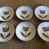 Series of 6 hollow plates