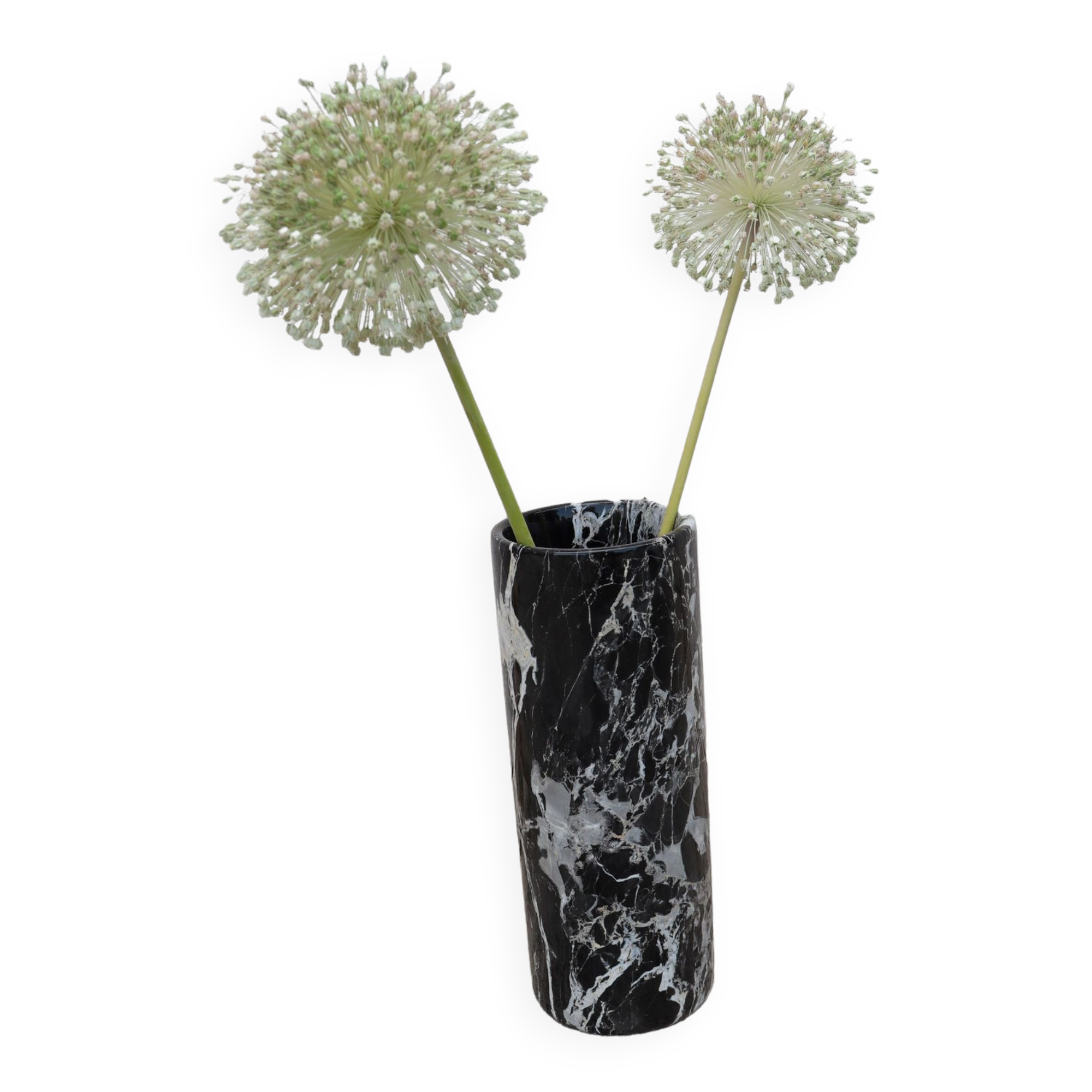 Marble Scroll Vase