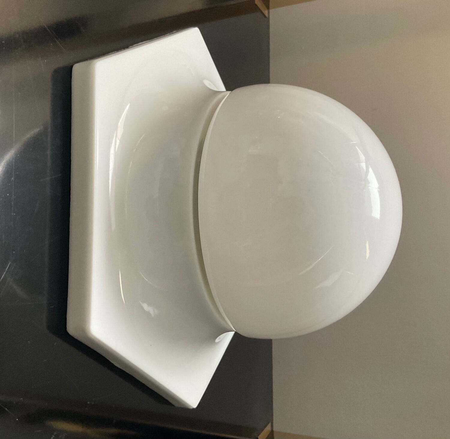 Vintage octagonal wall lamp from the 70s