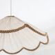 Suspension in a solid floral shape Françoise "classic beige"