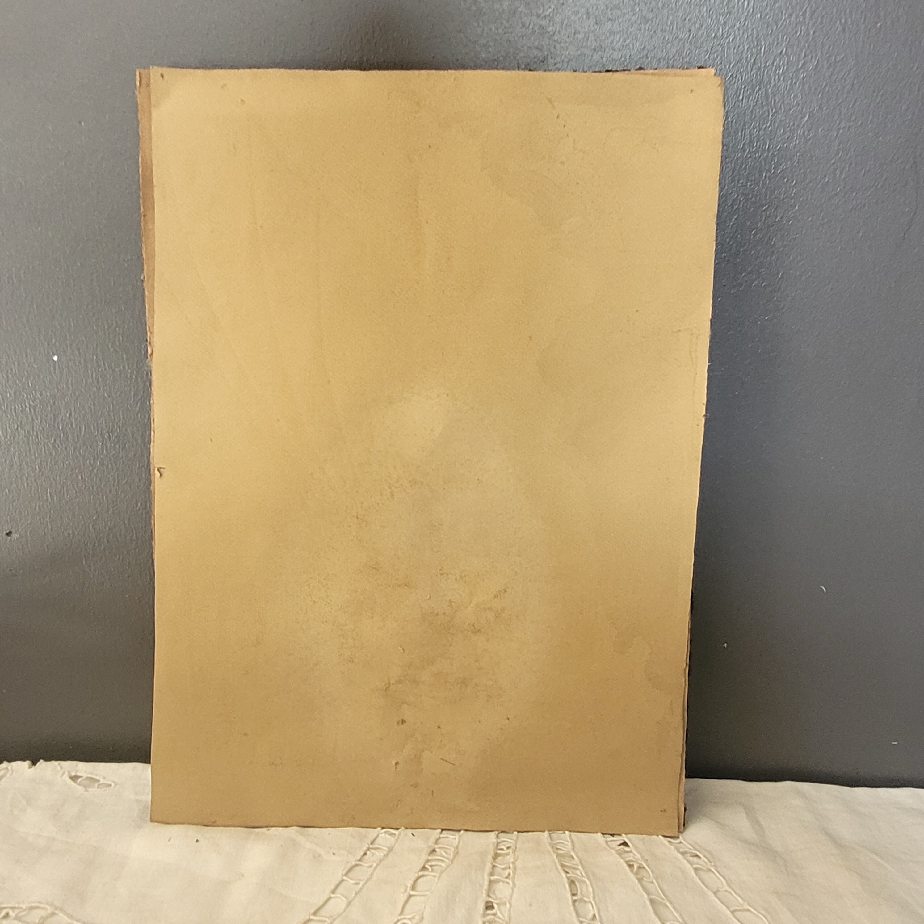 Painting on pencil paper signed Madeleine Chalureau Perrin 1951