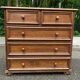 Vintage Louis XIV commode from the 1950s in dark oak.