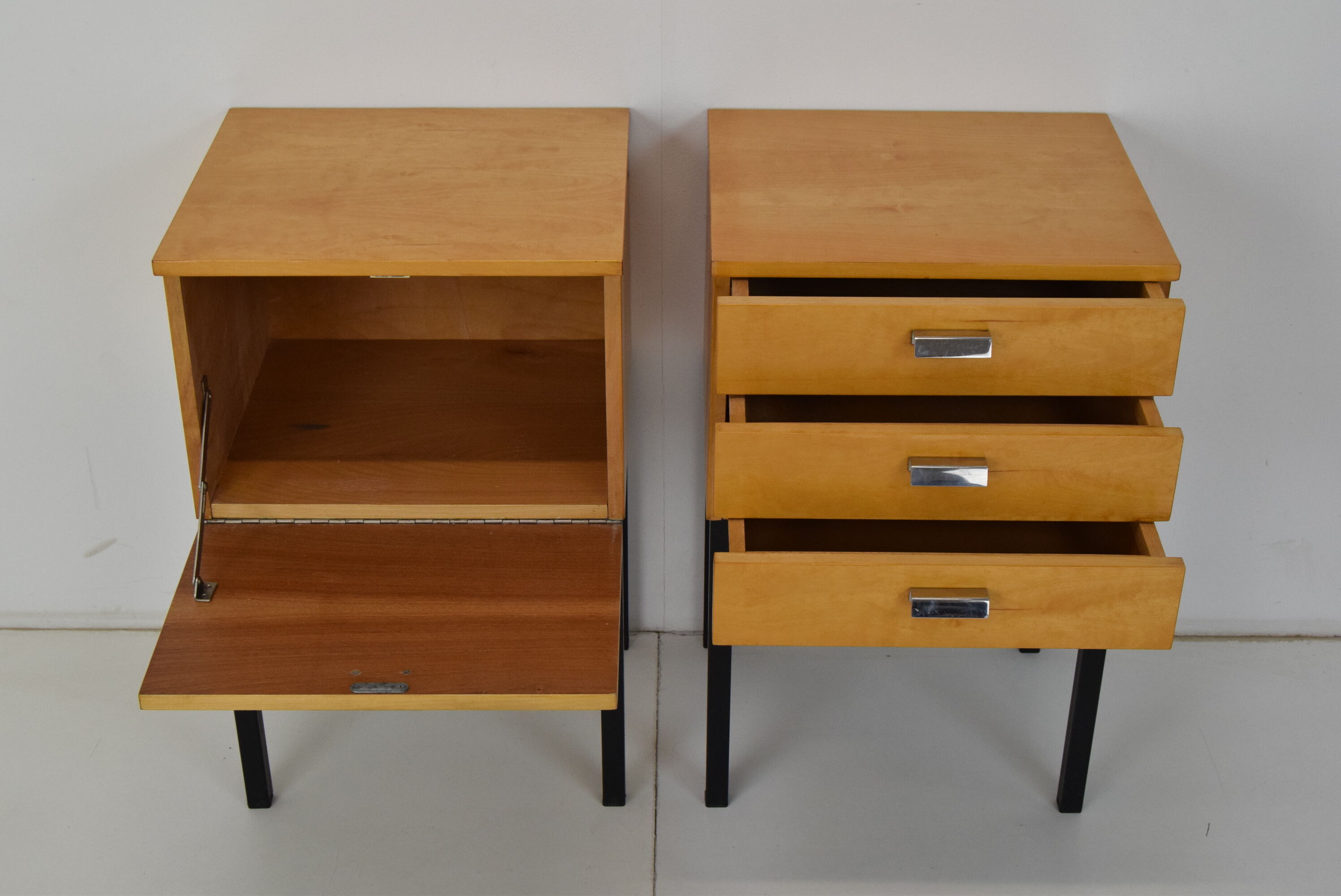 Bedside Tables,UP zavody Bucovice,1970's.