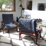 Pair of 50s steiner armchairs