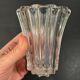 Vintage transparent vase with wavy edges, 1950s/60s