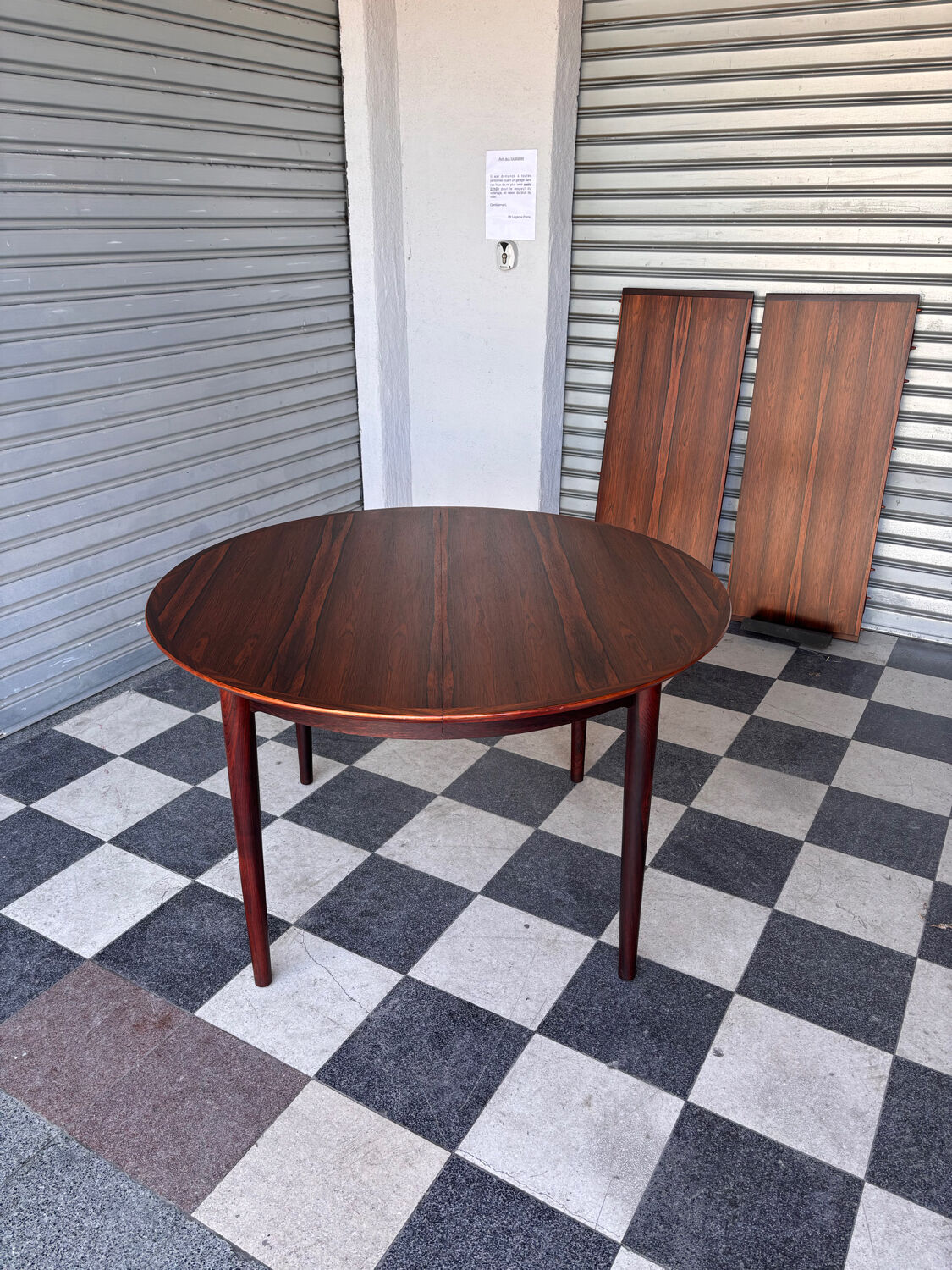 Table Arne Vodder en palissandre