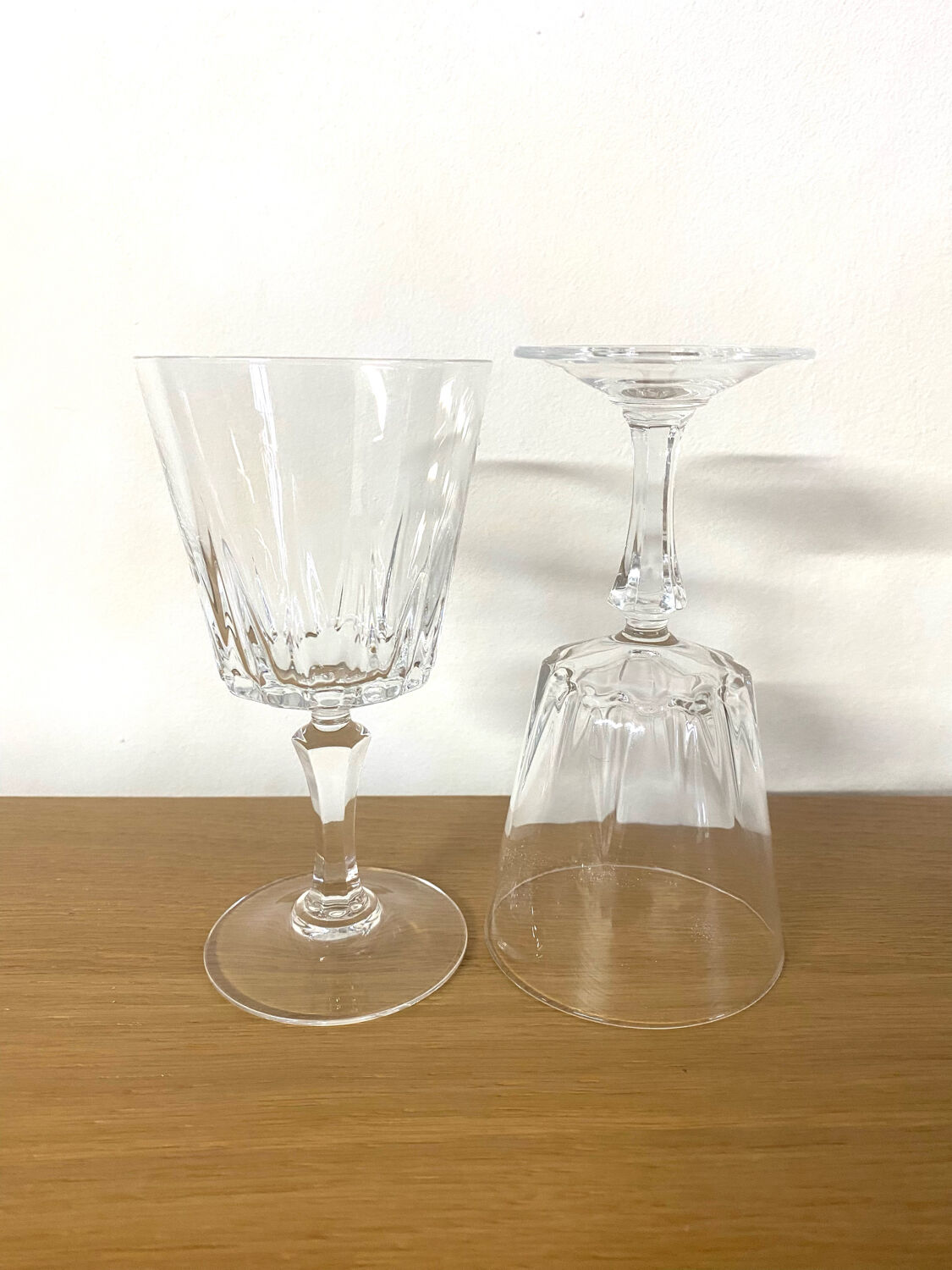 Red wine glasses crystal arques model Versaille