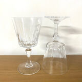 Red wine glasses crystal arques model Versaille