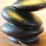 Ceramic pebble lamp by François Chatain