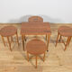 Mid-century Danish nesting tables by Poul Hundevad for Novy Domov, Czechoslovakia, 1960s, set of 5
