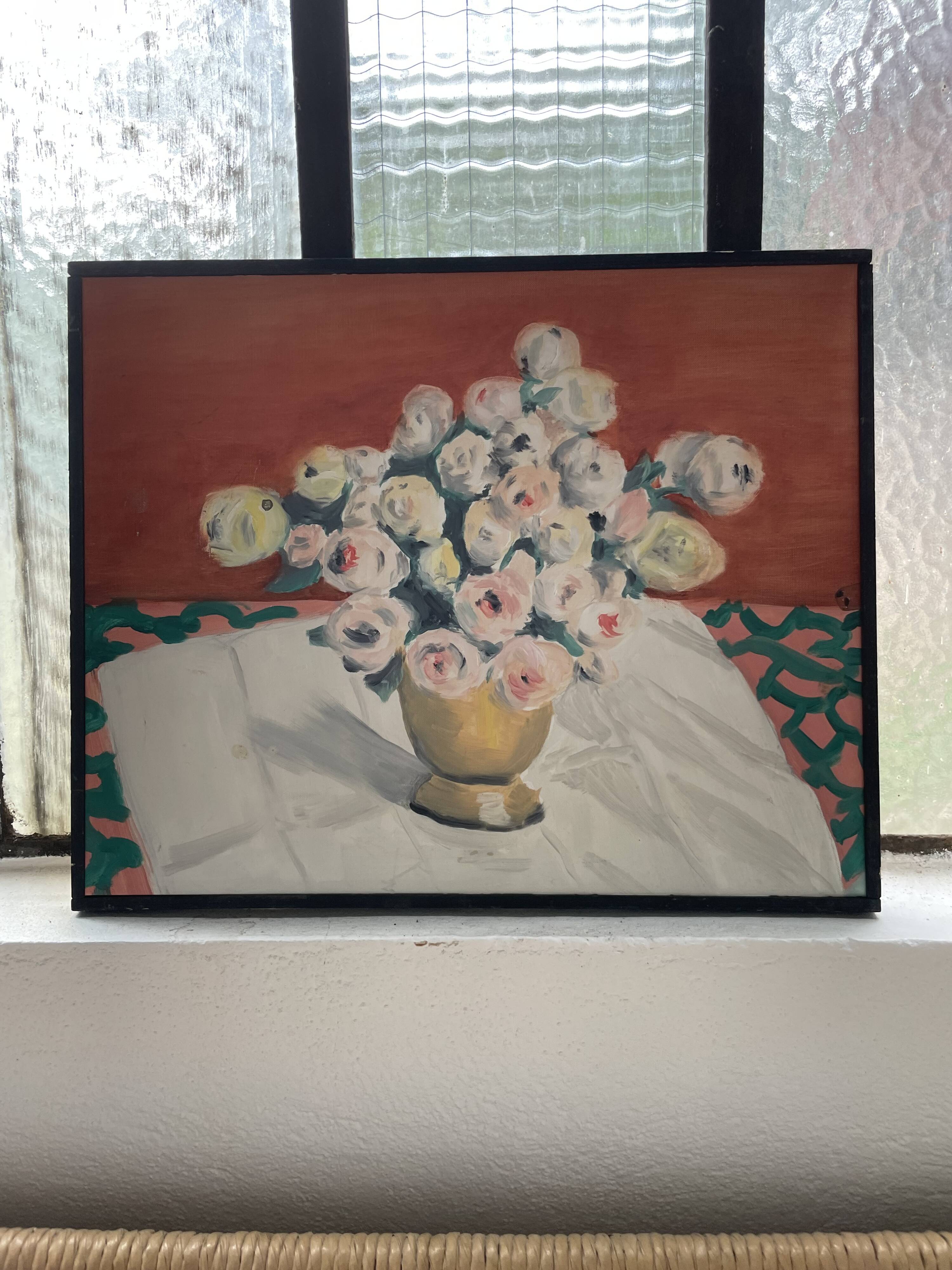 Oil painting flowers