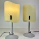 Pair of Italian Opaline Table Lamps, 1990s