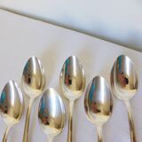6 silver-plated soup spoons hallmarked by Liberty goldsmith with shell motif 2106249