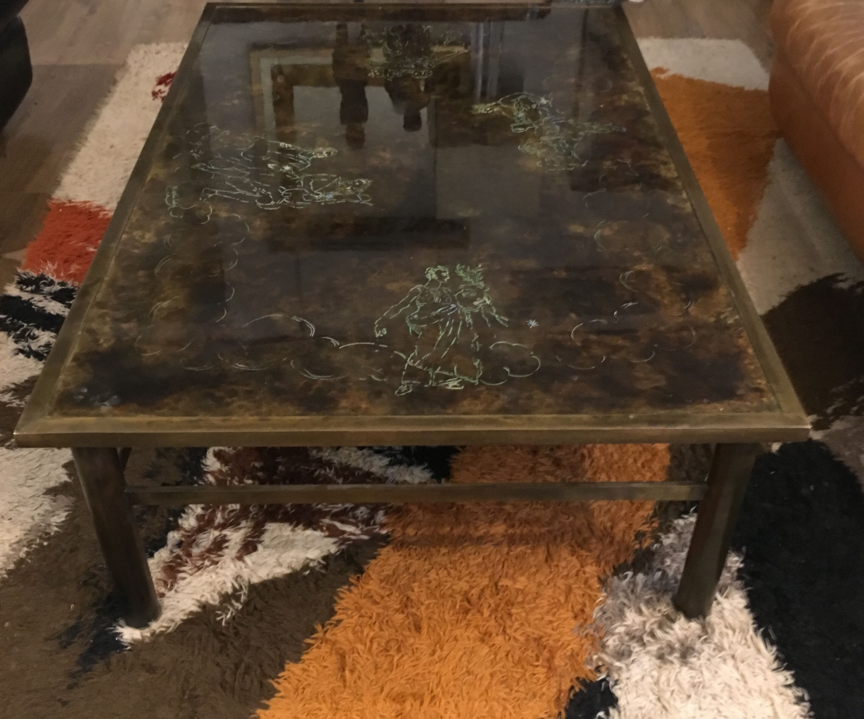 Philip &kelvin laverne bronze table 1960' zodiac