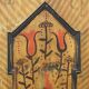 Painted Folk Art Bridal Cabinet 1815