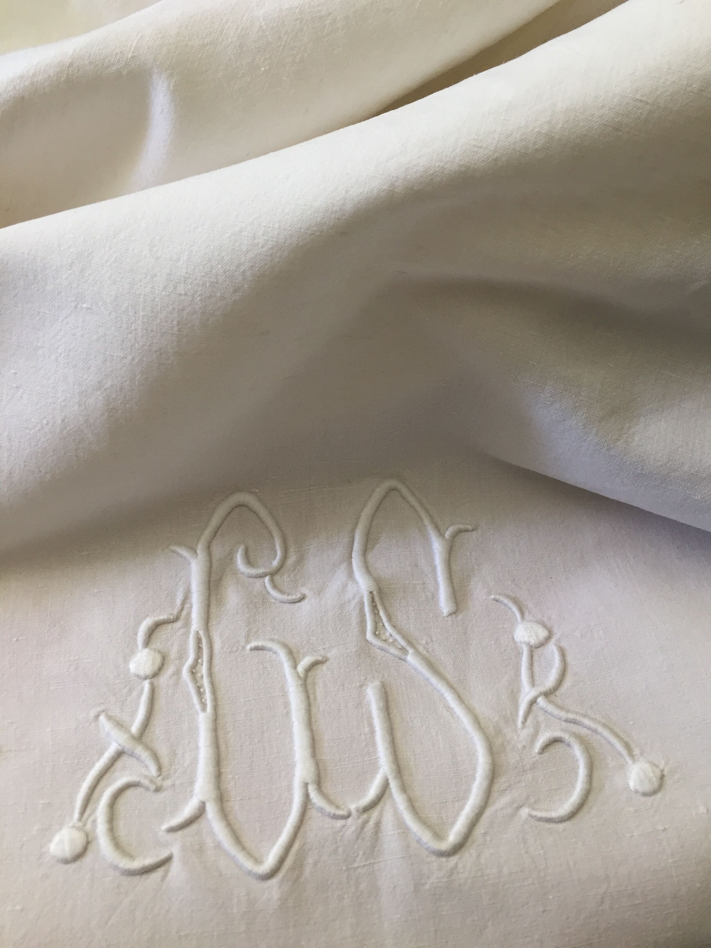 Old sheet, GS monogram