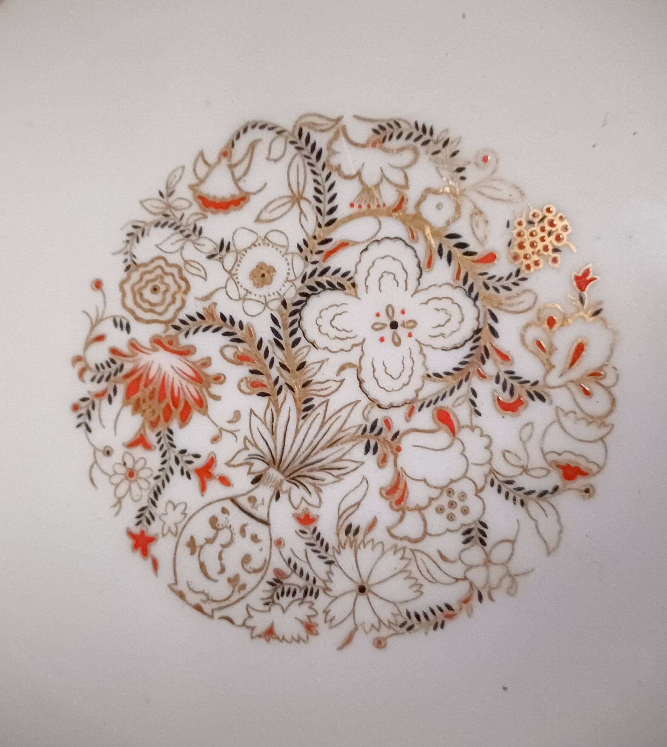 Lot of 6 vintage limoges porcelain dessert plates 1950