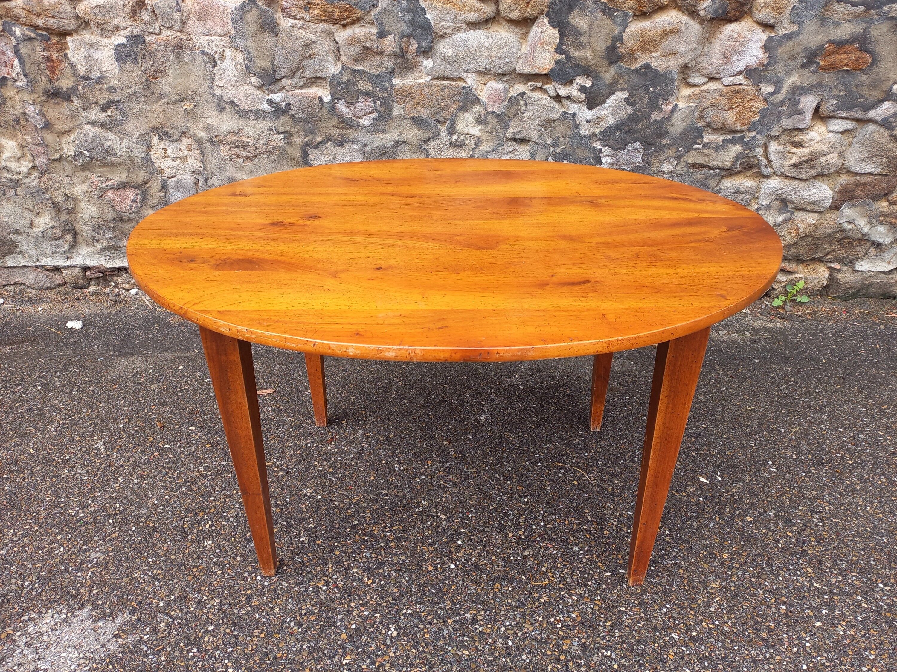 Oval farmhouse table 130 cm