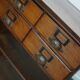French oak late XIXth century general store shop / display cabinet