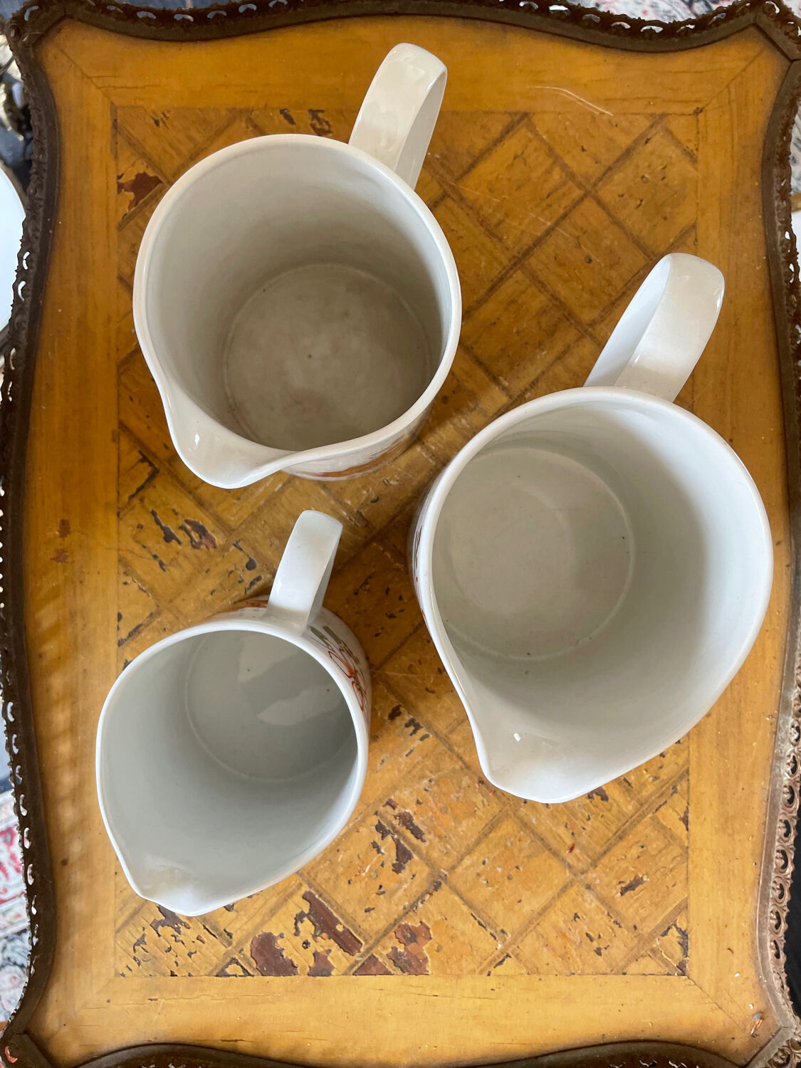 Set 3 pichets myott "bermida" staffordshire england