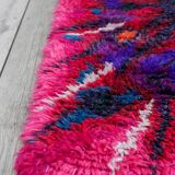 Swedish Tibetan Rya rug with flower by Jagarz for Rya