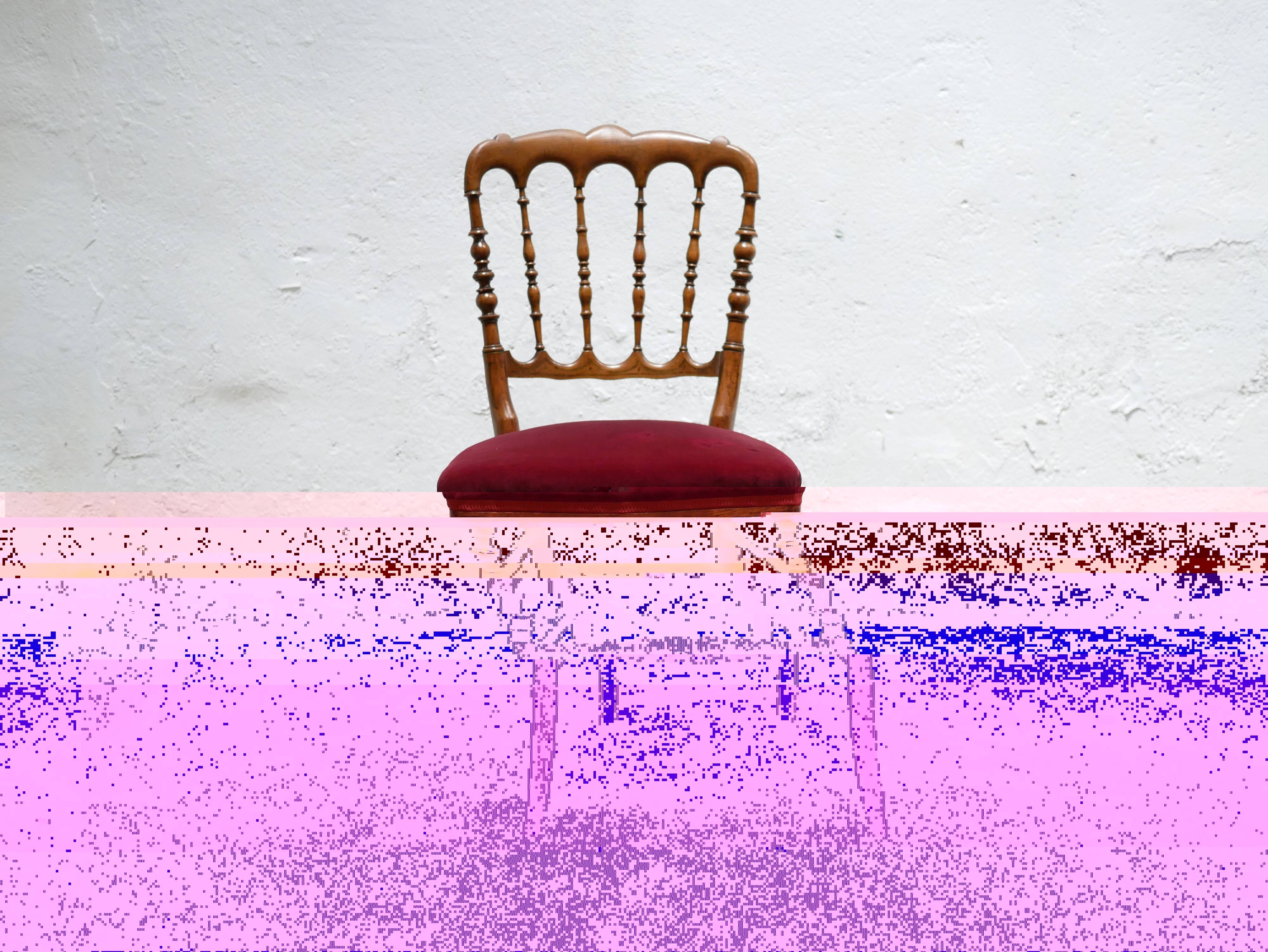 Old Napoleon III wooden chair