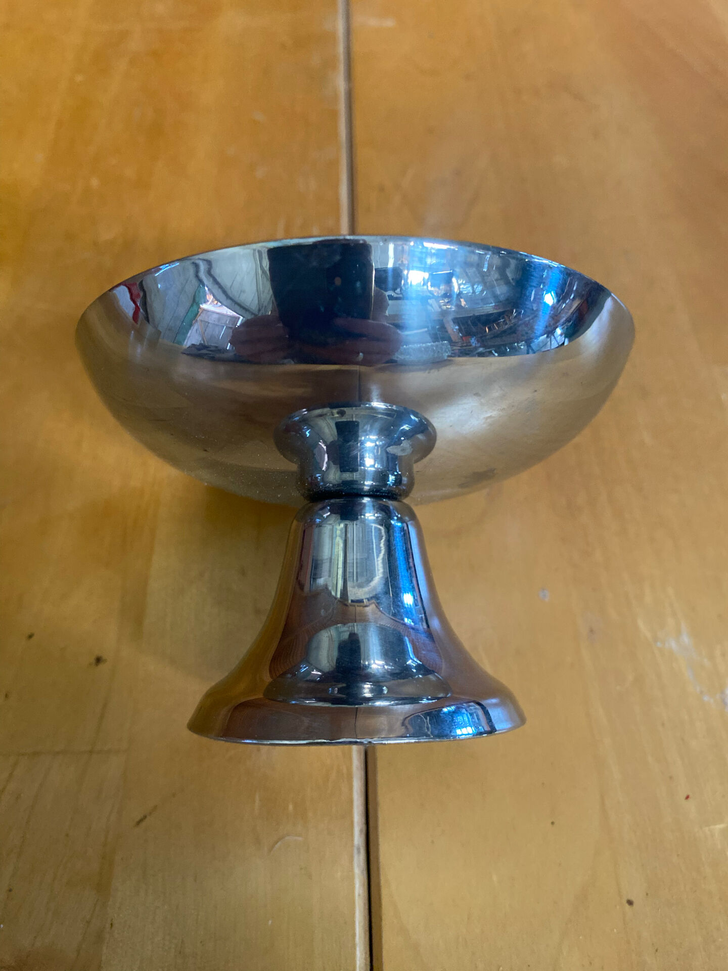 Set of 6 ice cream bowls guy degrenne stainless steel vintage design #e408