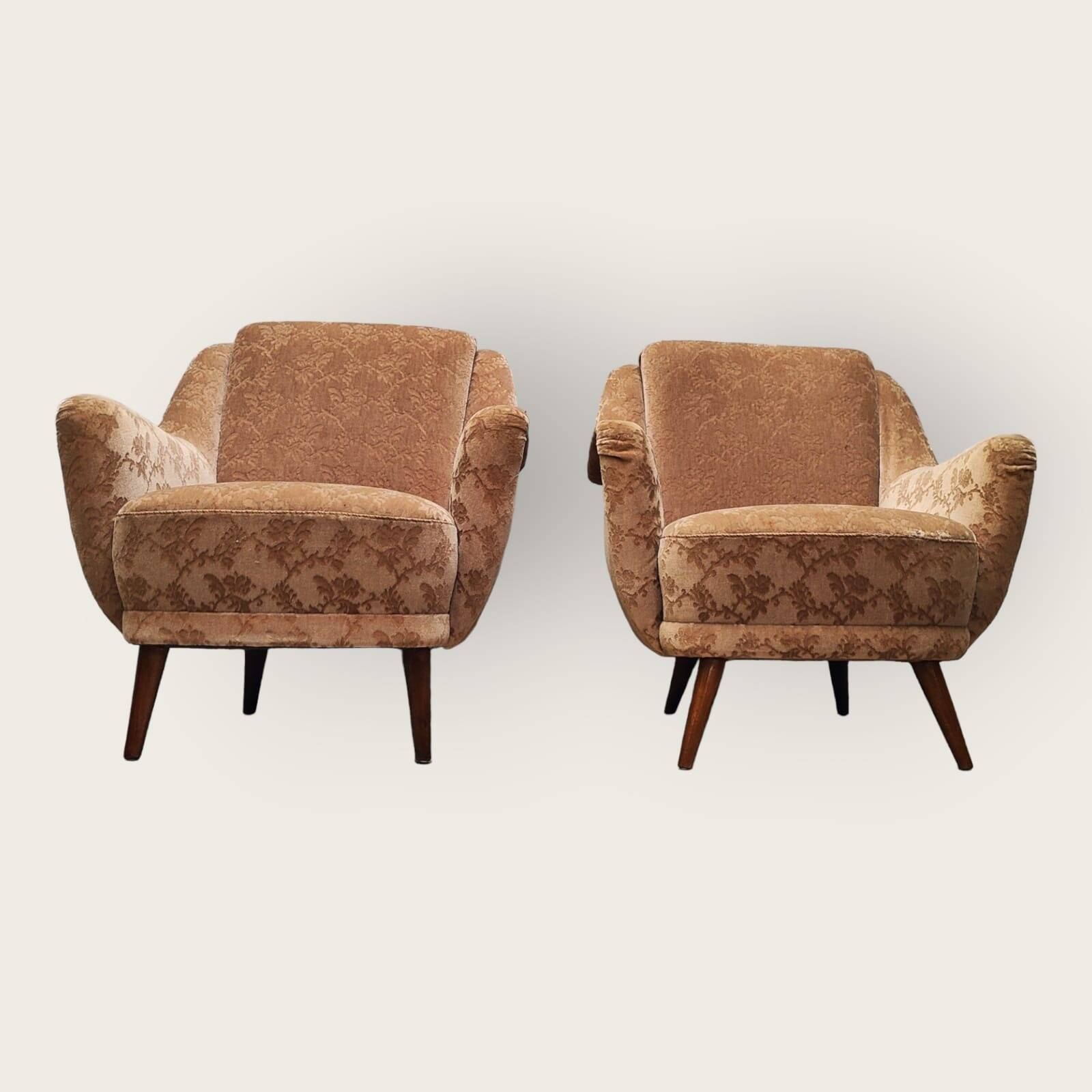 Twee Mid Century fauteuils