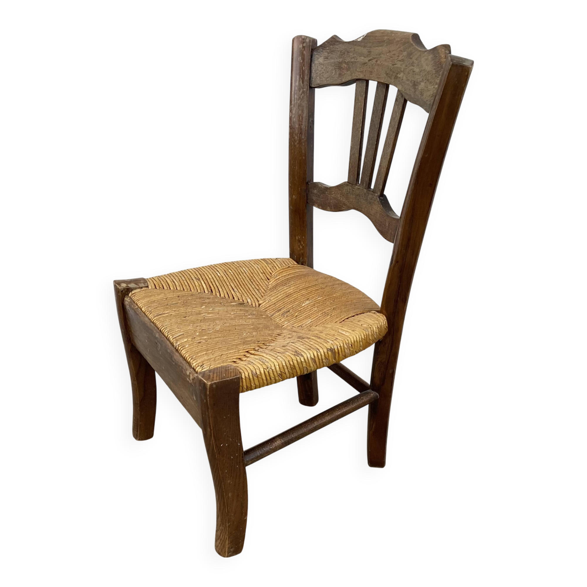 Children's straw chair