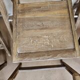 Set of 6 folding teak cinema chairs