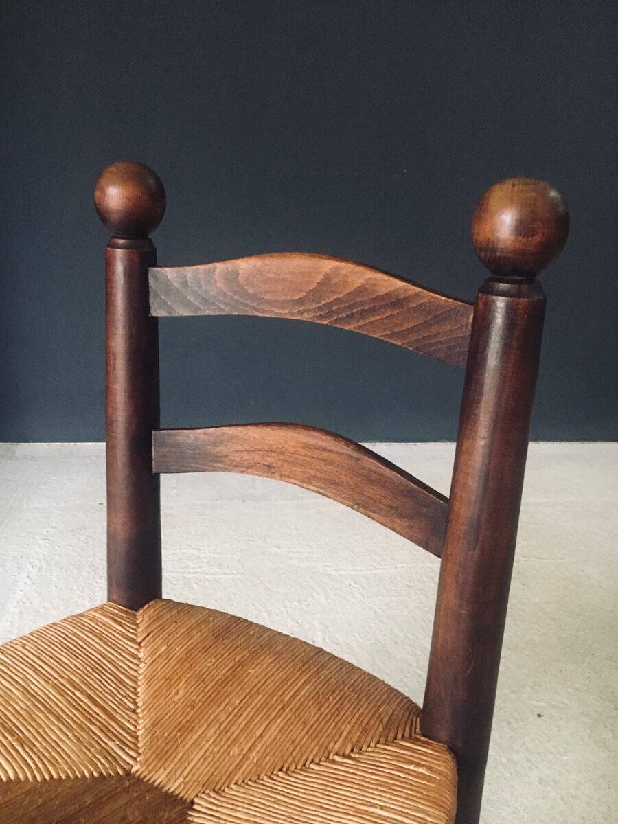 French Provincial Dining Chairs by Charles Dudouyt, France, 1940s, Set of 6