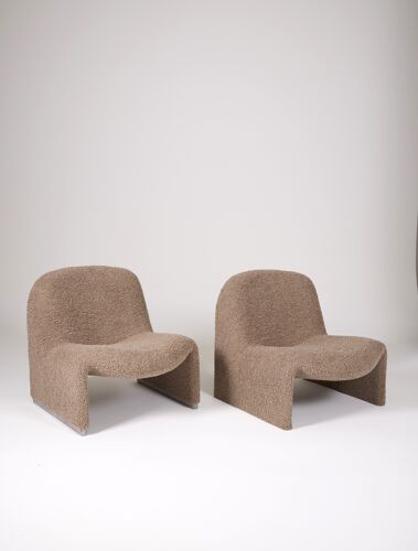 Paire de fauteuils Alky de Giancarlo Piretti pour Artifort, Italie 1970s