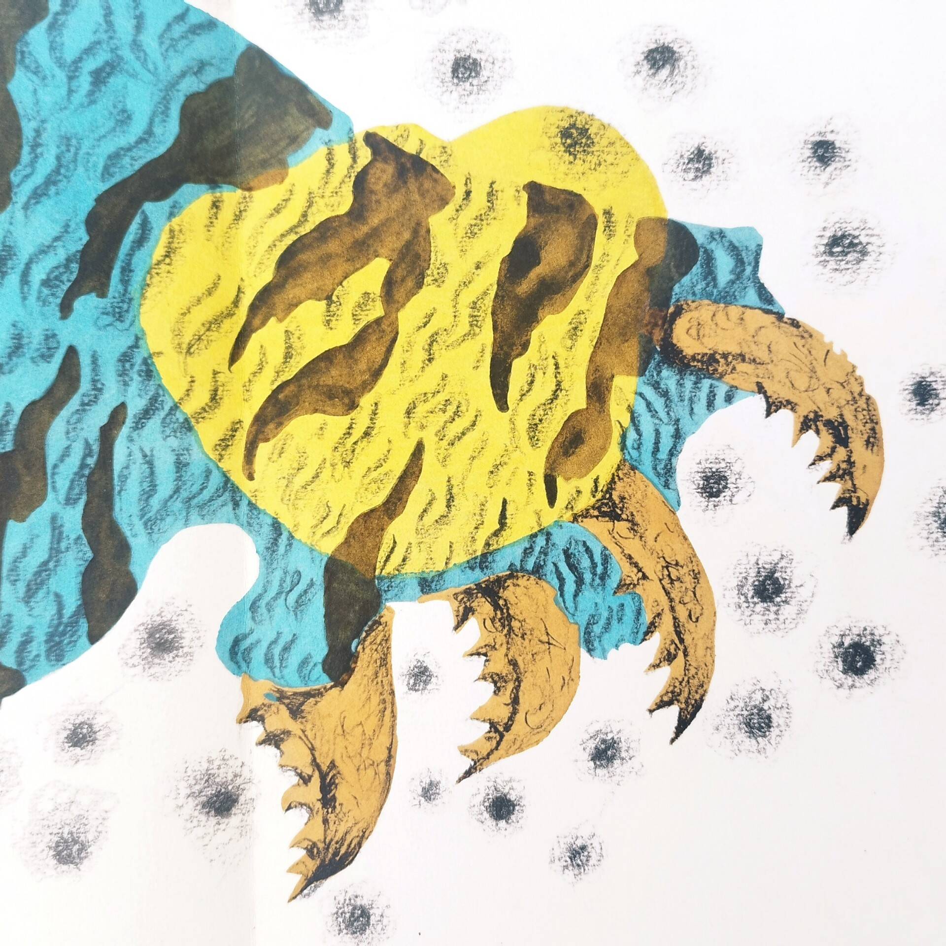 Lithograph Jean Lurçat collection vintage animality