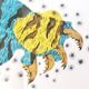 Lithograph Jean Lurçat collection vintage animality