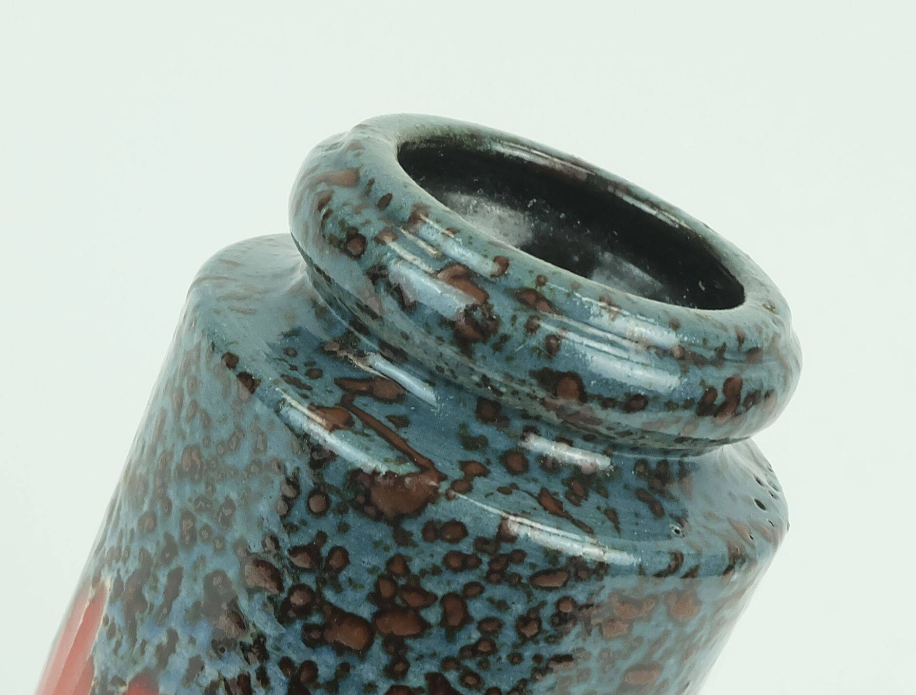 vintage 1960s west german scheurich VASE with lora decor model 549-21