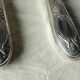 Horn salad cutlery, silver handle, late 19th century