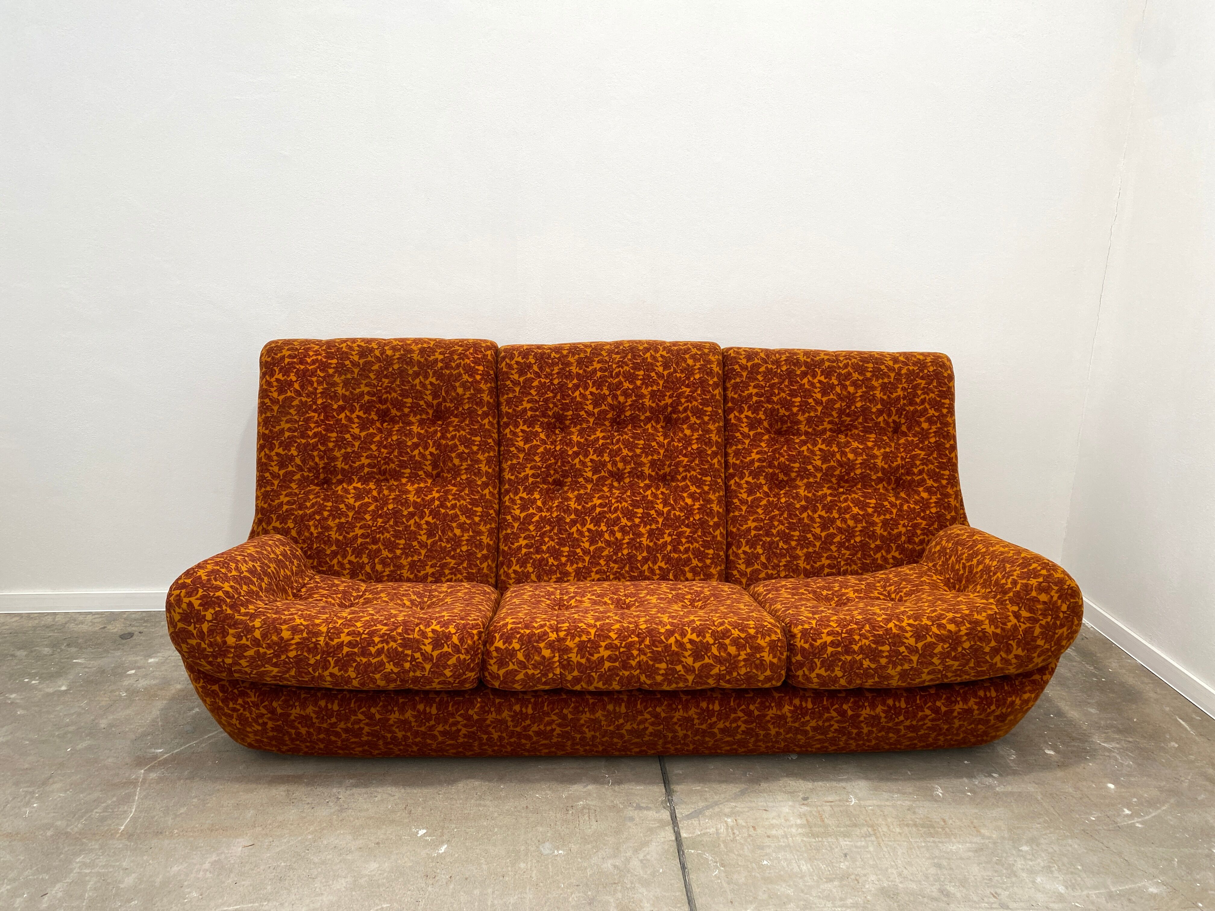 eastern bloc vintage living room set by jitona, czechoslovakia, 1970s