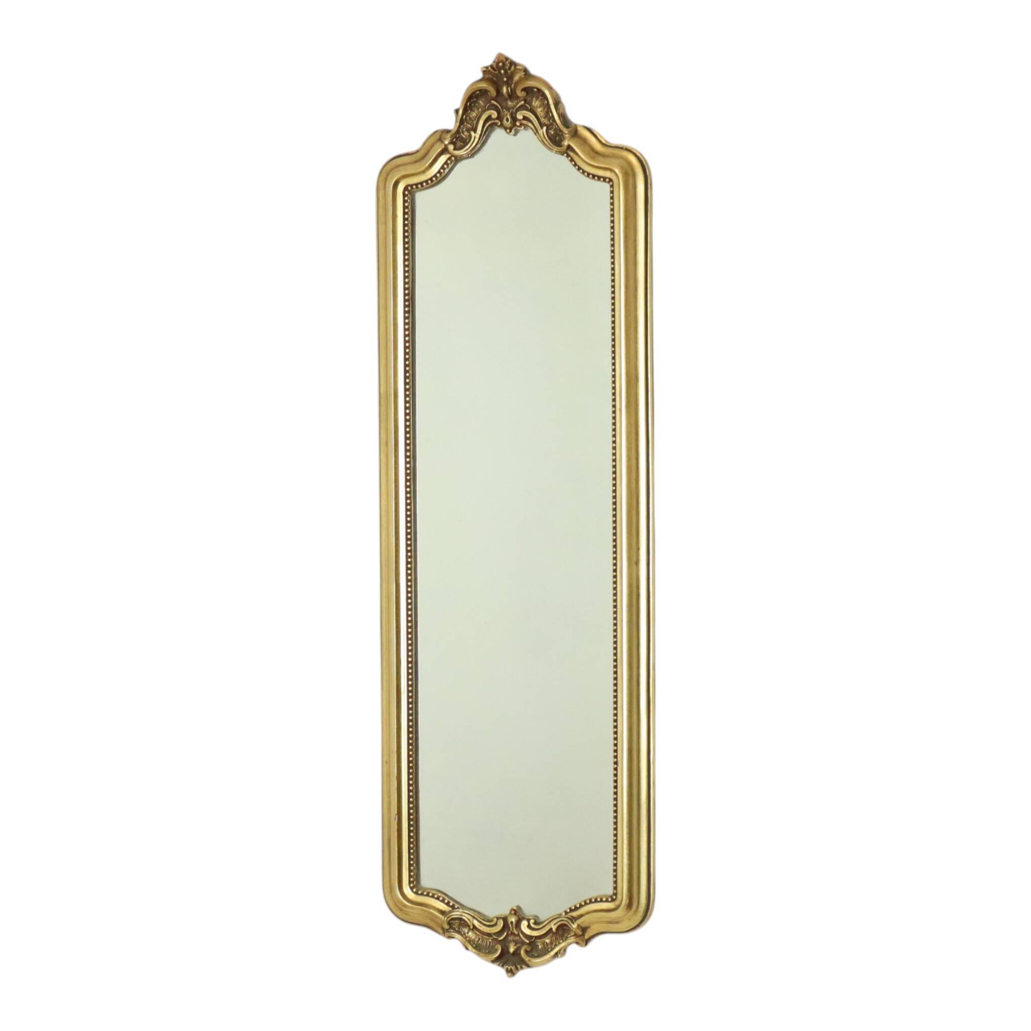 Narrow Classic Vintage Mirror, Baroque Style, Gold, 72cm