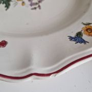 Set of 12 Sarreguemines Plates, Agreste Models