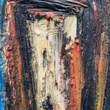 Tableau nature morte aux bouteilles XXe