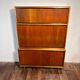 Mid century retro vintage teak stacking bookcase