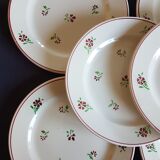 Serving from serving dessert in earthenware