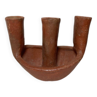 Terracotta candle holder