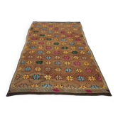 Tapis anatolien vintage géométrique Oushak